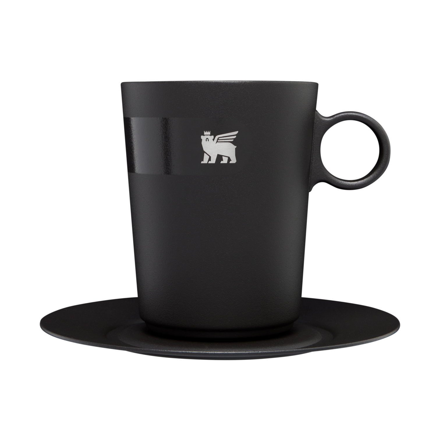 The DayBreak Café Latte Cup & Stillness Saucer | 10.6 OZ - Desk Sip Ready