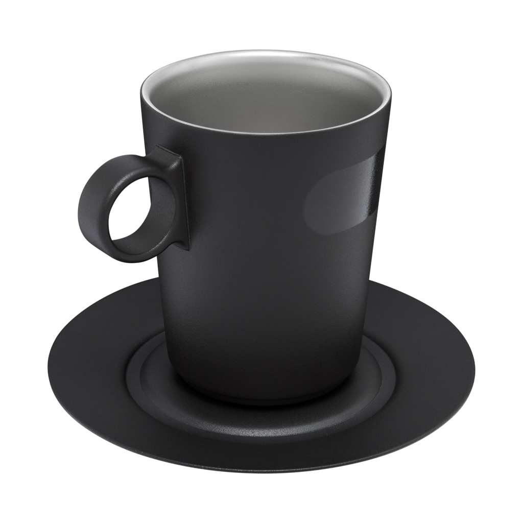 The DayBreak Café Latte Cup & Stillness Saucer | 10.6 OZ - Desk Sip Ready