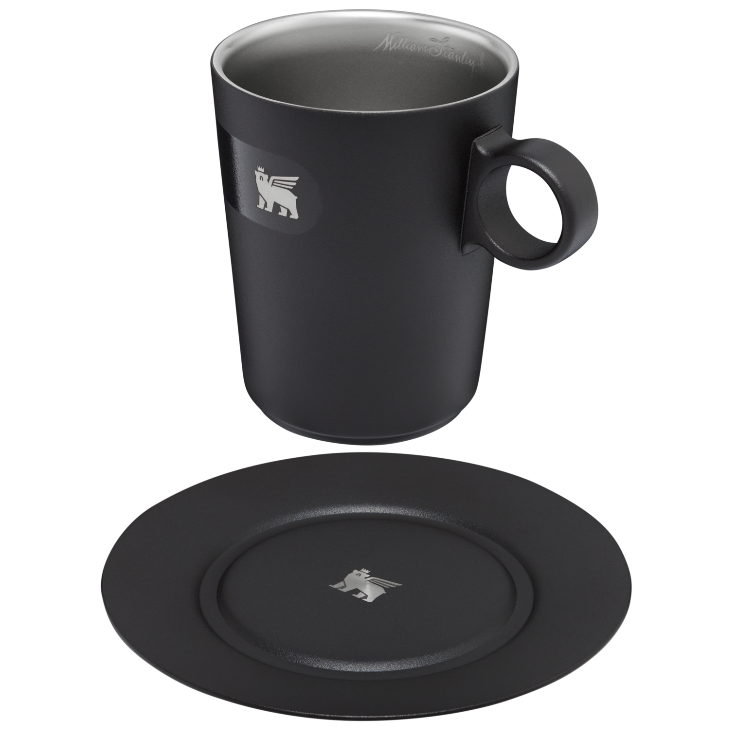 The DayBreak Café Latte Cup & Stillness Saucer | 10.6 OZ - Desk Sip Ready