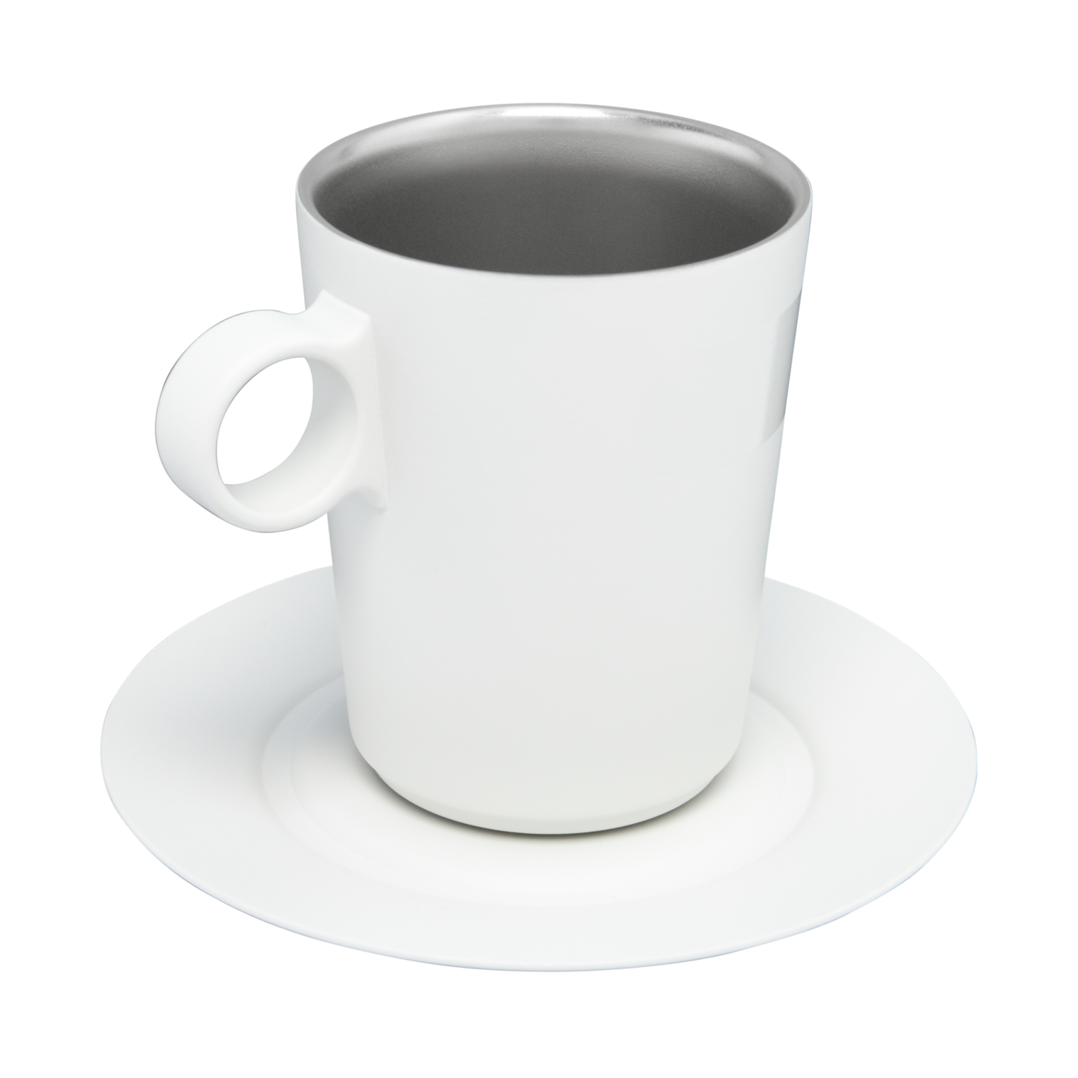 The DayBreak Café Latte Cup & Stillness Saucer | 10.6 OZ - Desk Sip Ready