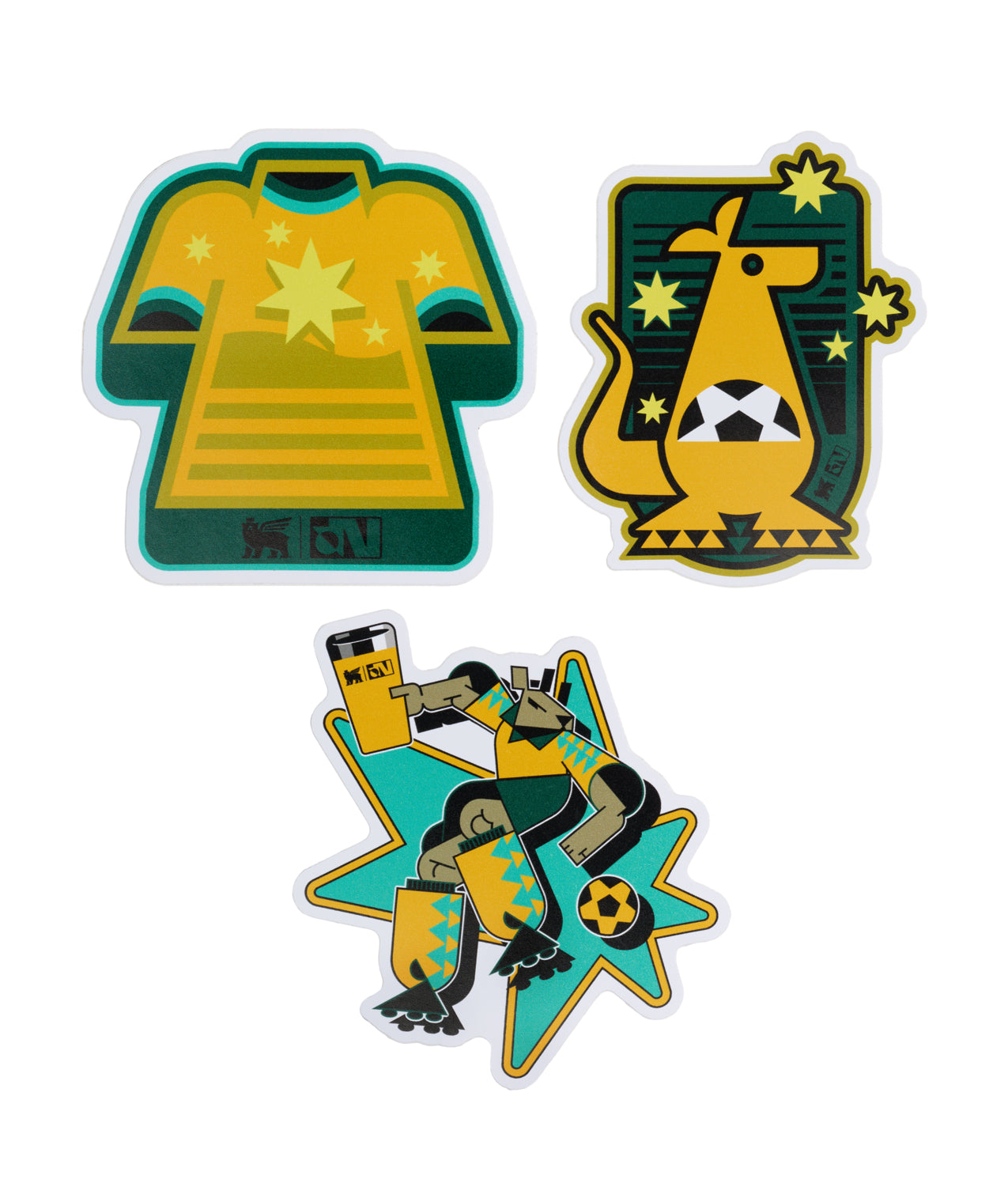Stanley 1913 x Australia Fútbol Artist Sticker Pack - Made to Hydrate
