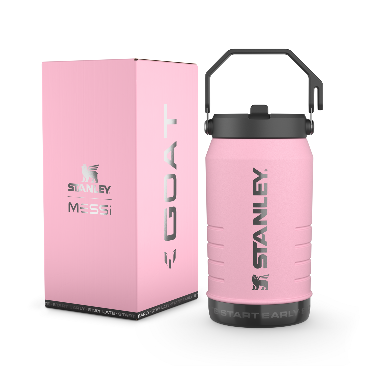 The Messi x Stanley IceFlow™ Flip Straw Jug | 64 OZ - Easy Water Days