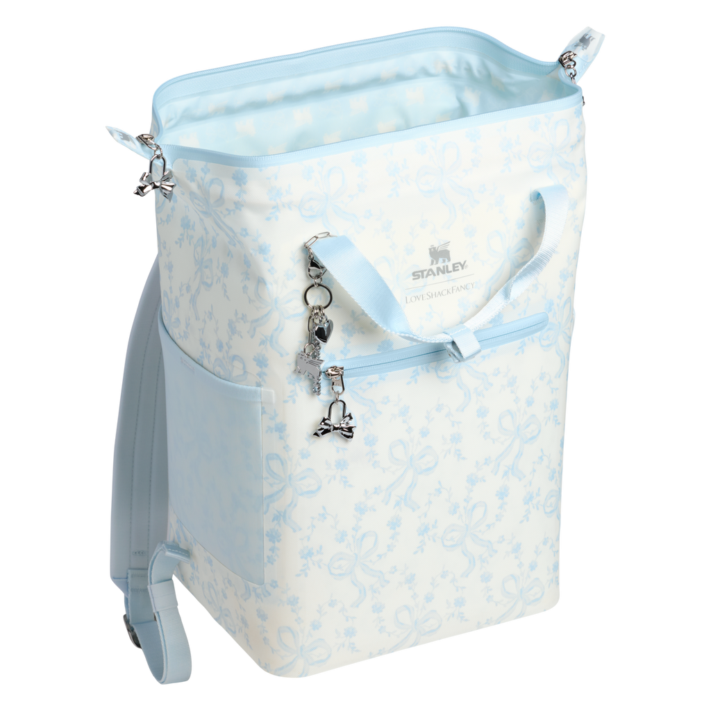 Stanley 1913 x LoveShackFancy Holiday All Day Madeleine Mini Cooler Backpack | 20 Can | 14 QT | 13.2 L - One Stanley Daily