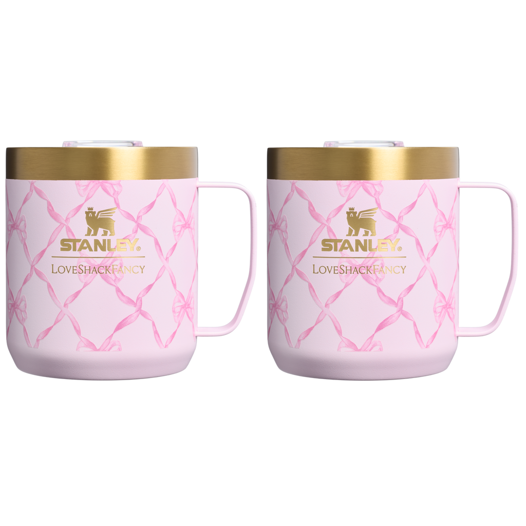 Stanley 1913 x LoveShackFancy Holiday Everyday Camp Mug Set | 12 OZ - More Water Daily
