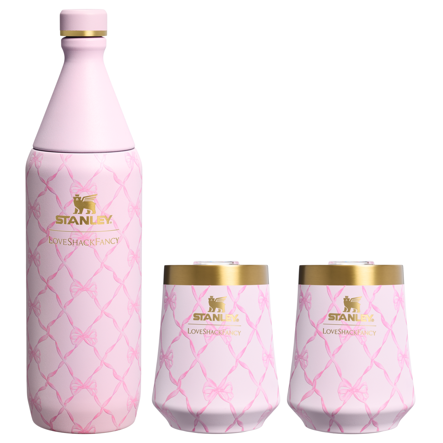 Stanley 1913 x LoveShackFancy Holiday Reserve All Day Wine Set | 34 OZ | 11 OZ - Ready for Any Day