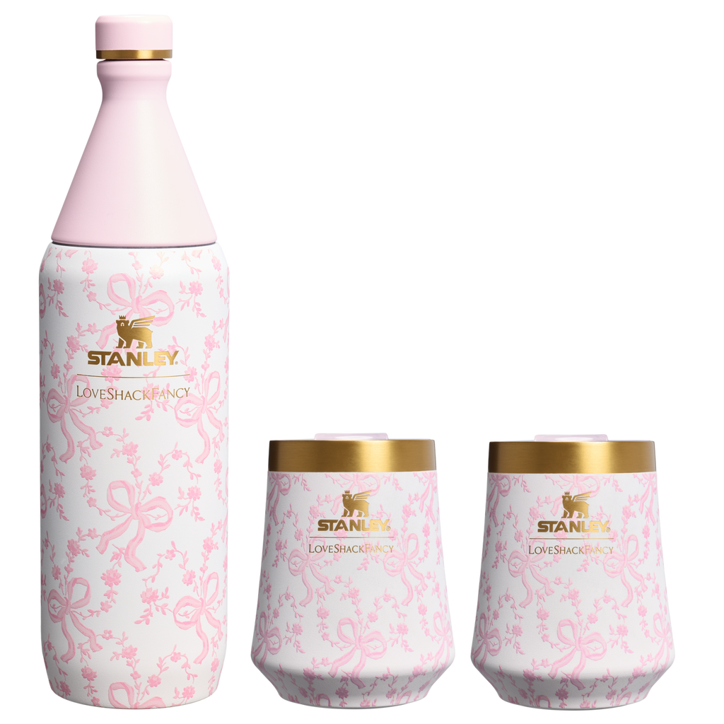 Stanley 1913 x LoveShackFancy Holiday Reserve All Day Wine Set | 34 OZ | 11 OZ - Ready for Any Day