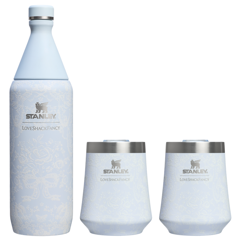 Stanley 1913 x LoveShackFancy Holiday Reserve All Day Wine Set | 34 OZ | 11 OZ - Ready for Any Day