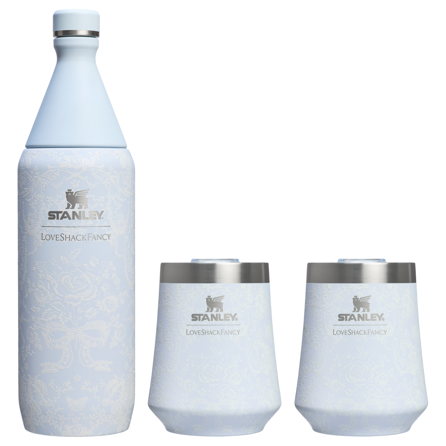Stanley 1913 x LoveShackFancy Holiday Reserve All Day Wine Set | 34 OZ | 11 OZ - Ready for Any Day