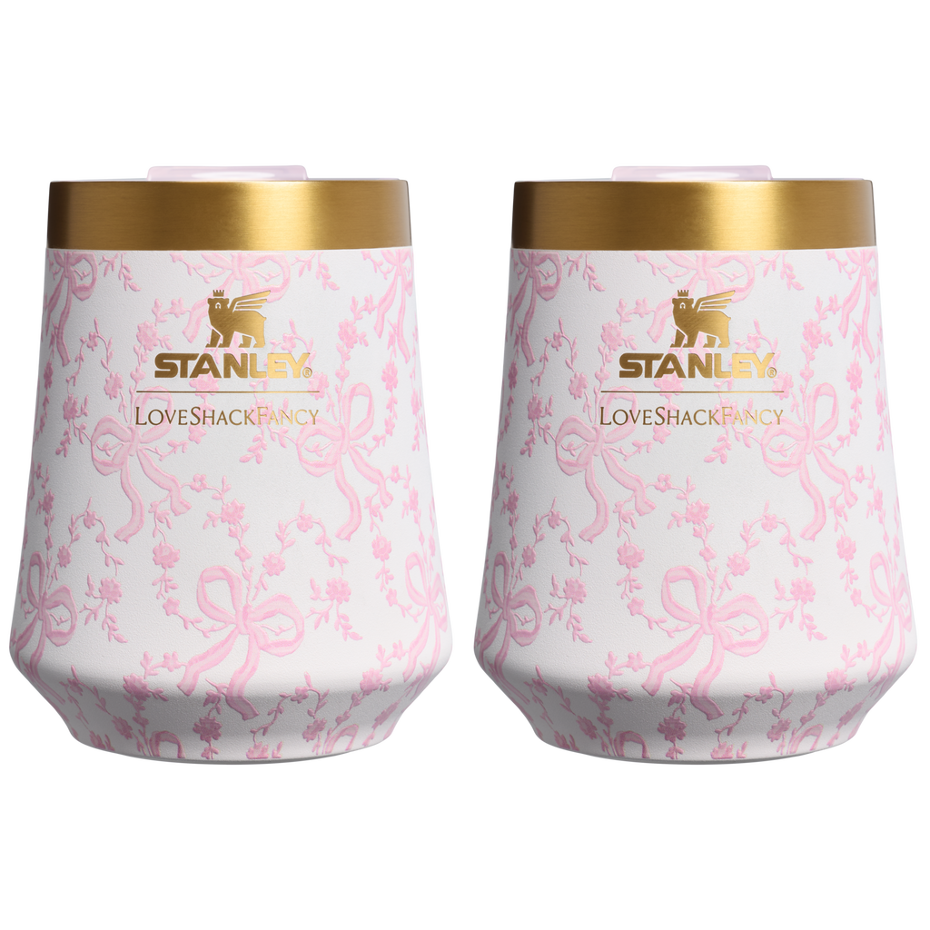 Stanley 1913 x LoveShackFancy Holiday The Reserve Wine Tumbler Set | 11 OZ (2-pack) - Simple Hydration Choice