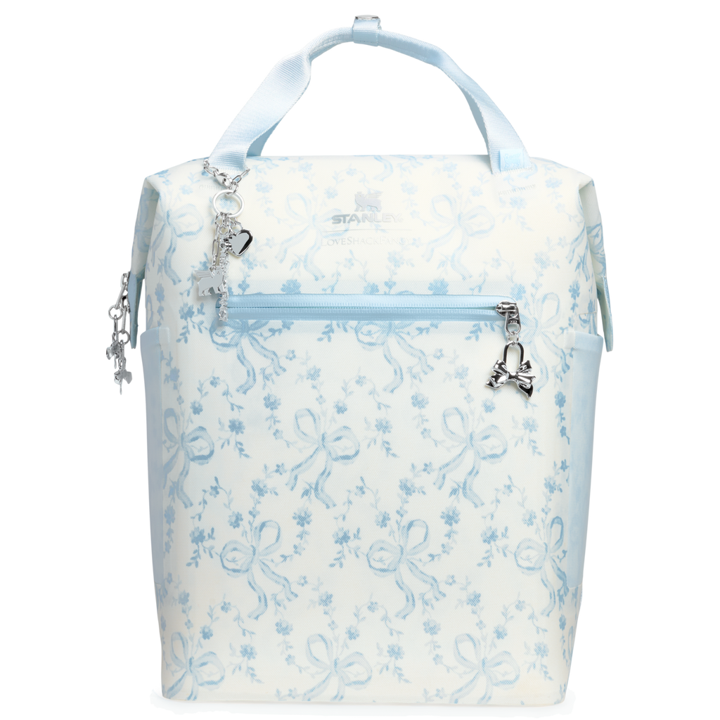 Stanley 1913 x LoveShackFancy Holiday All Day Madeleine Mini Cooler Backpack | 20 Can | 14 QT | 13.2 L - One Stanley Daily