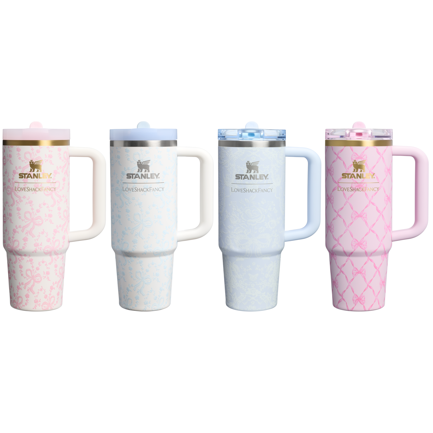 Stanley 1913 x LoveShackFancy Holiday The Quencher ProTour Set 4-pack | 30 OZ - Afternoon Sip Ready