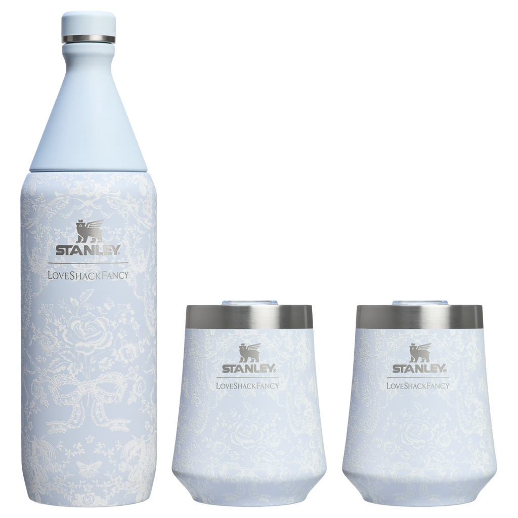 Stanley 1913 x LoveShackFancy Holiday Reserve All Day Wine Set | 34 OZ | 11 OZ - Ready for Any Day