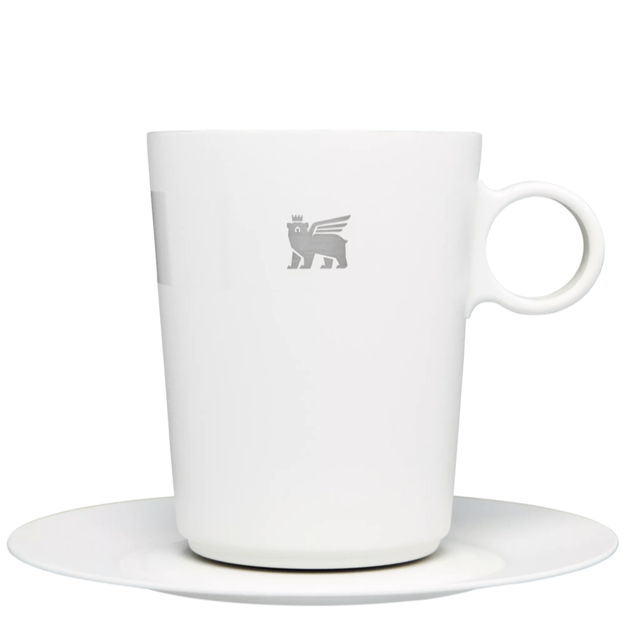 The DayBreak Café Latte Cup & Stillness Saucer | 10.6 OZ - Desk Sip Ready